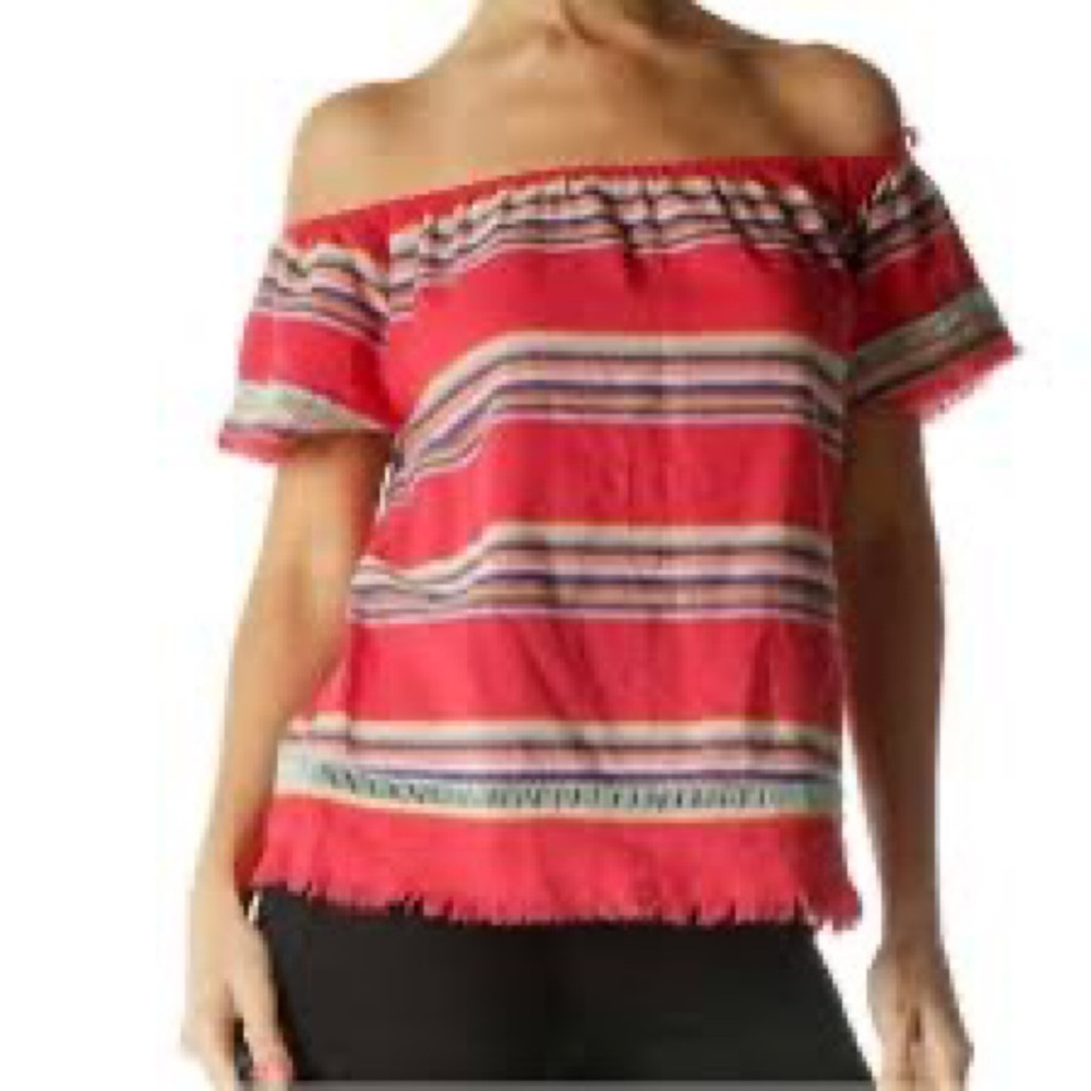 Anthropologie DRA Los Angeles Off-Shoulder southwestern top. Medium.